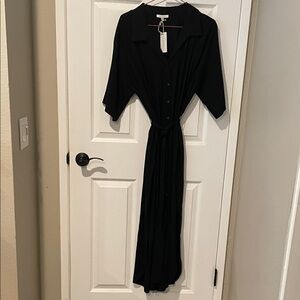 Z Supply Black Long Sleeve Dress